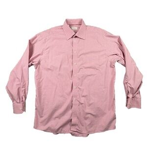 Eton Men's XL Multicolor Micro Gingham Dress Shirt Classic Fit LS SEE DESCRIPTIO